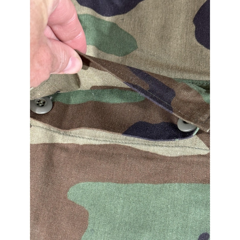 Vintage‎ American Apparel Coat Mens Medium Woodland Camo BDU Combat US Air Force - Picture 6 of 12
